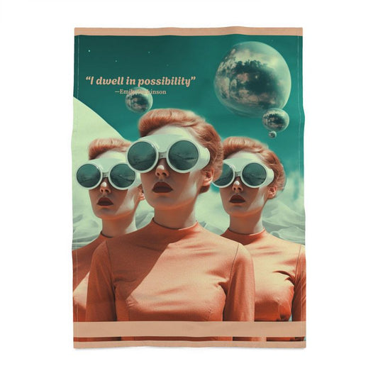 Emily Dickinson — “I Dwell in Possibility” Tea Towel