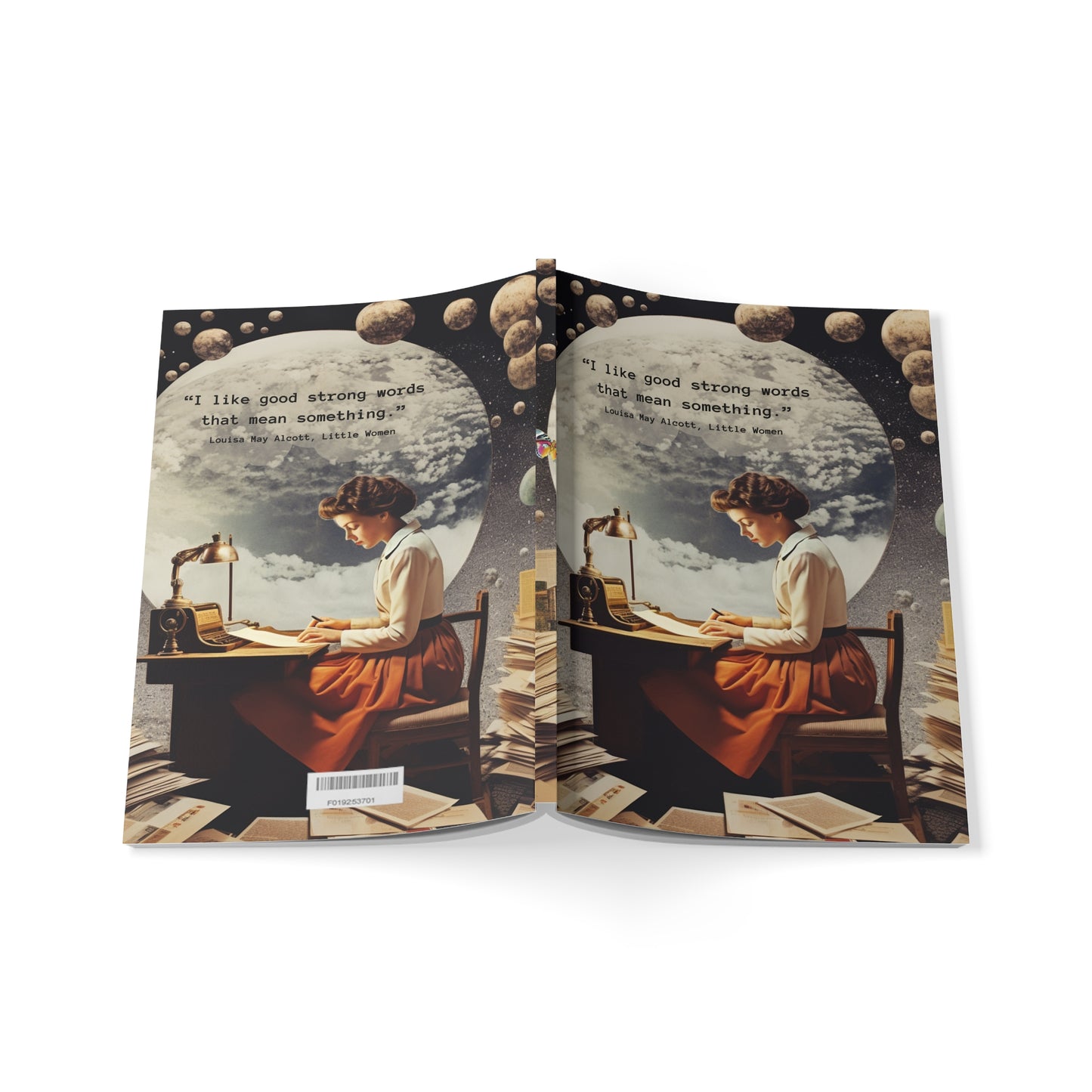 Notebook – “I like good strong words that mean something.” | Louisa May Alcott Quote Journal