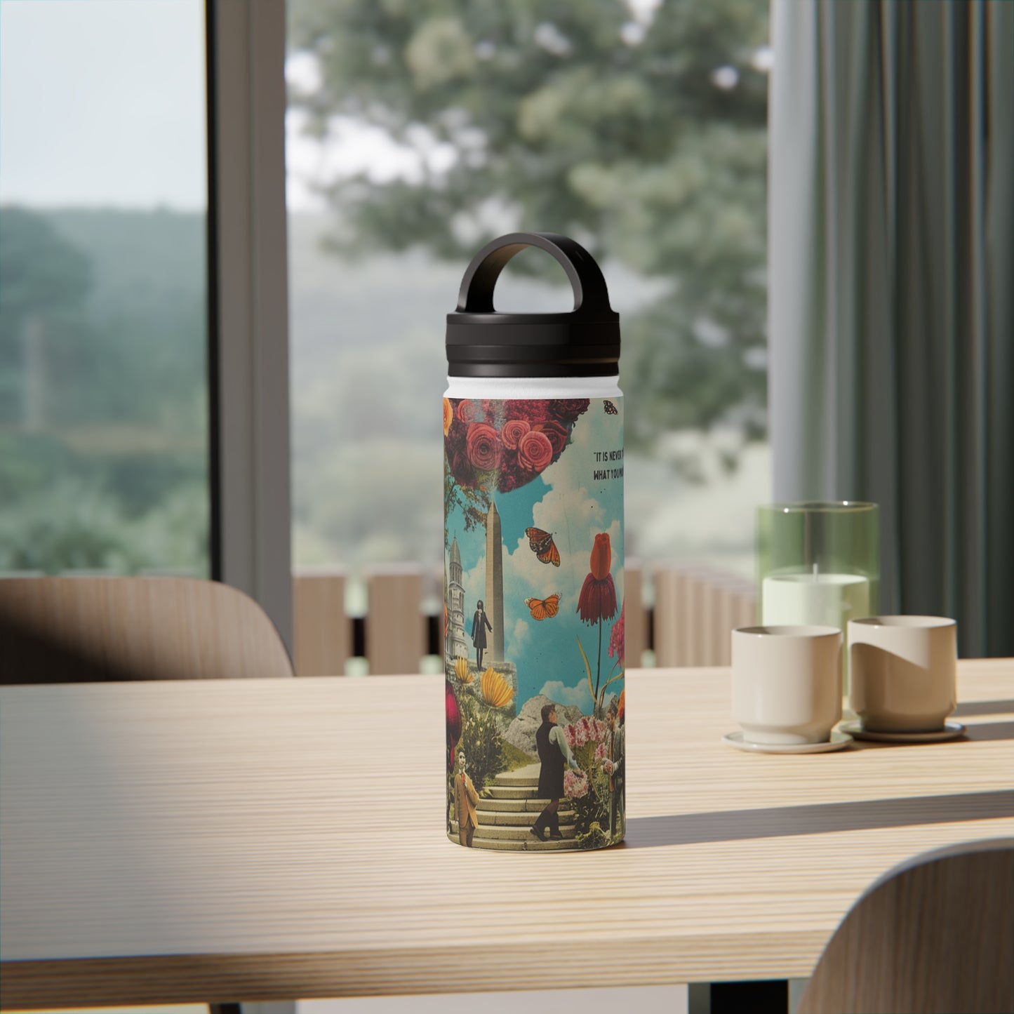George Eliot Inspired Stainless Steel Water Bottle | Quench Your Thirst in Style