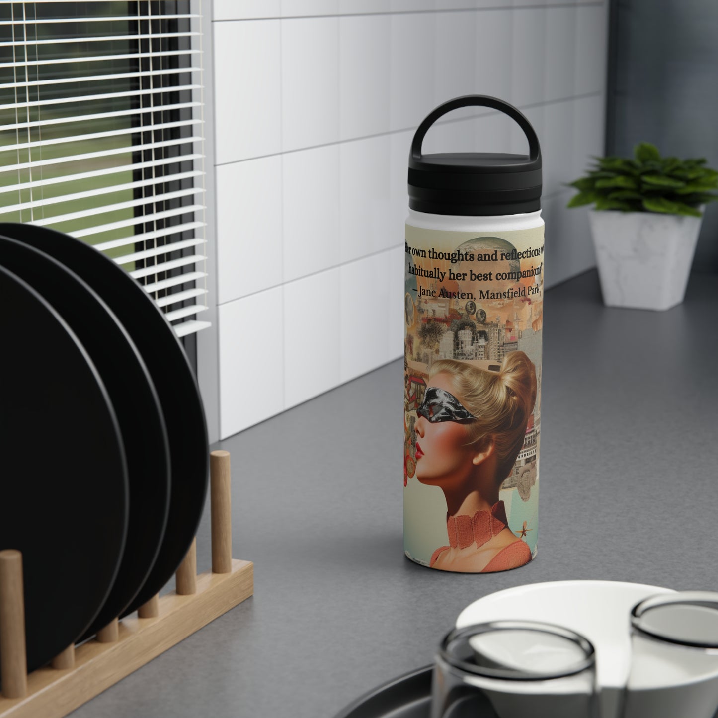 Jane Austen Inspired Stainless Steel Water Bottle | Your Best Companion for Hydration Adventures