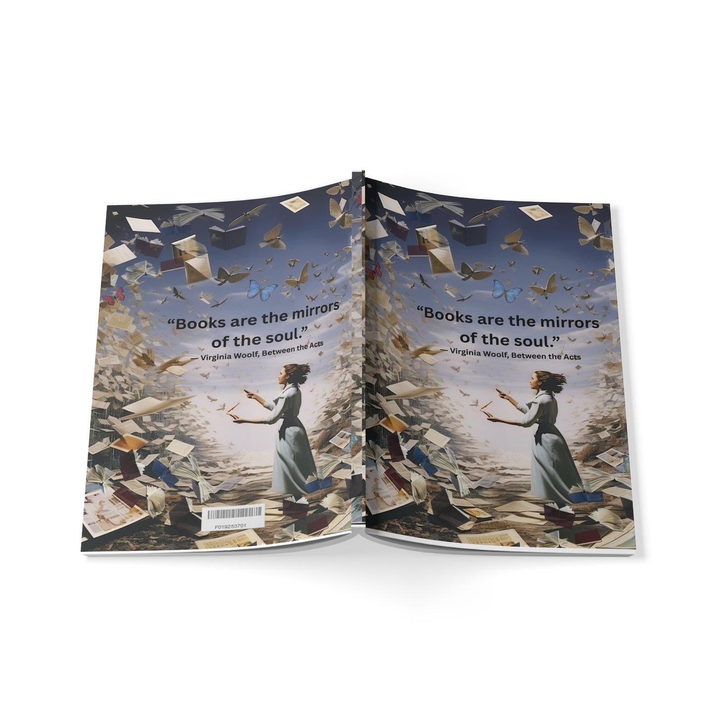 Inspirational A5 Softcover Notebook - "Books are the Mirrors of the Soul"