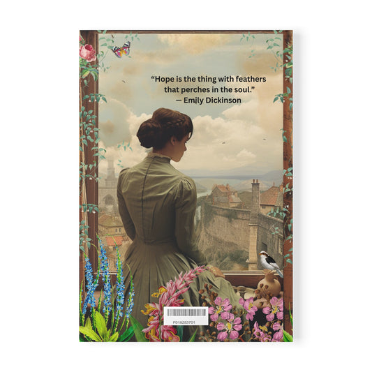 Emily Dickinson Quote Softcover Notebook, A5 - Hope is the thing with feathers
