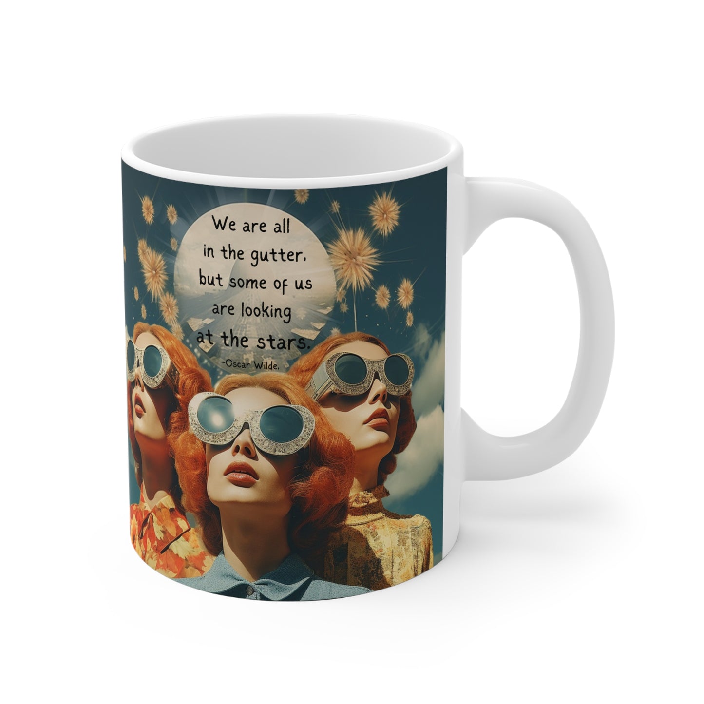 “We Are All in the Gutter” – Oscar Wilde Quote Mug | Literary Home Décor for Dreamers