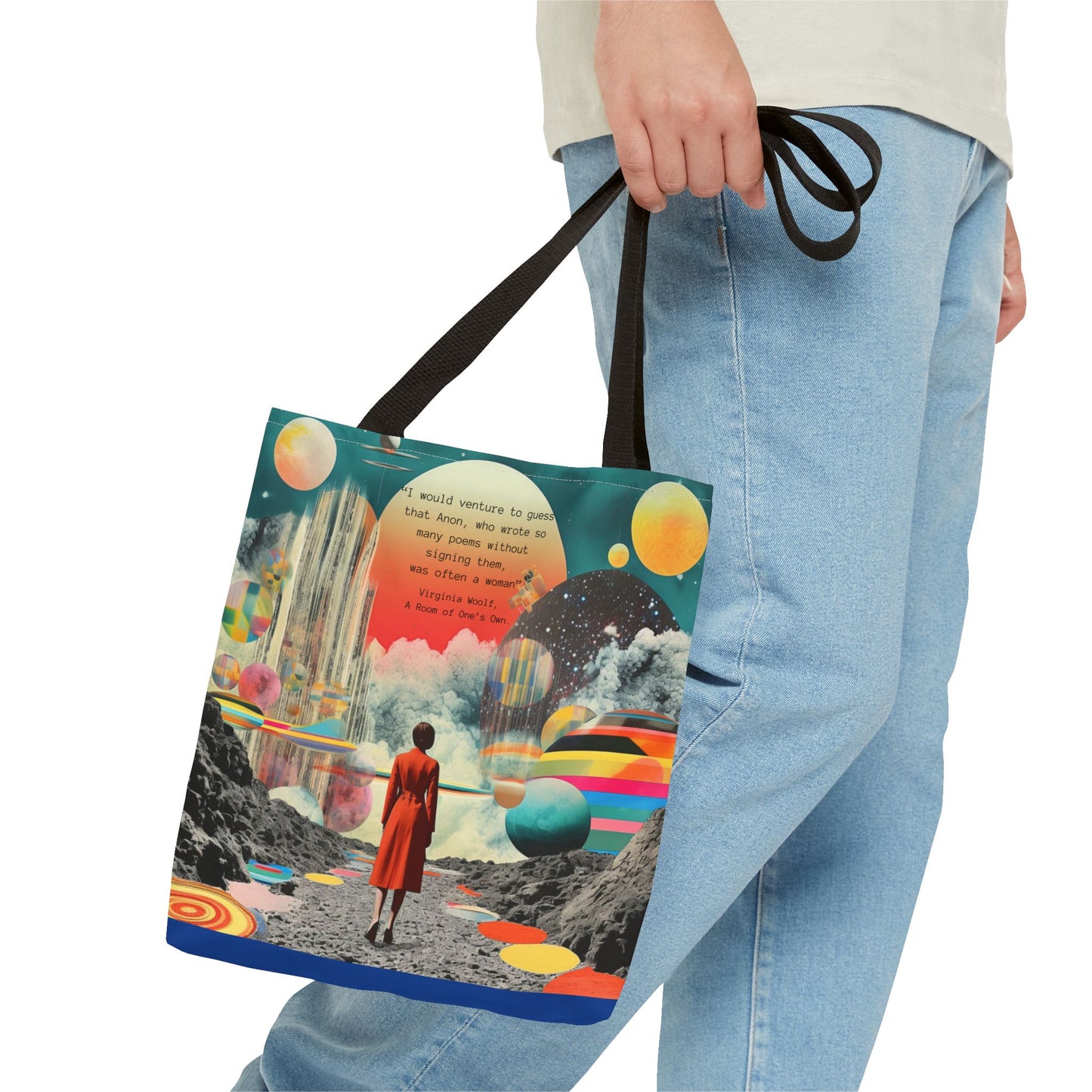 Virginia Woolf “Anonymous Was a Woman” Classic Literature Quote Tote Bag