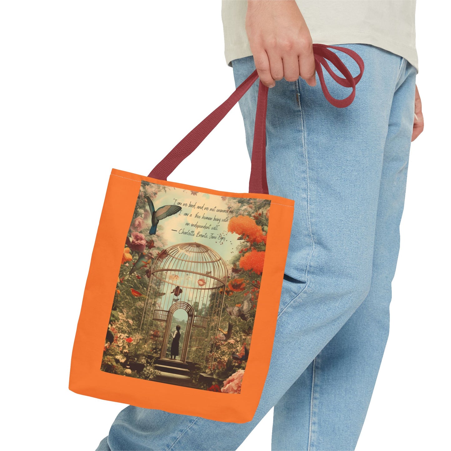“I Am No Bird” – Charlotte Brontë Tote Bag