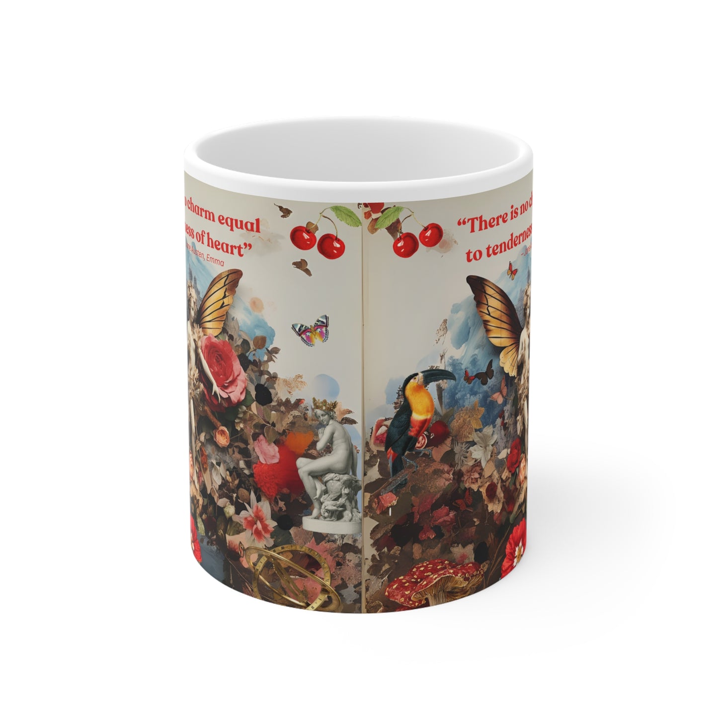 “There Is No Charm Equal to a Tenderness of Heart” – Jane Austen Quote Mug | Romantic Literary Gift